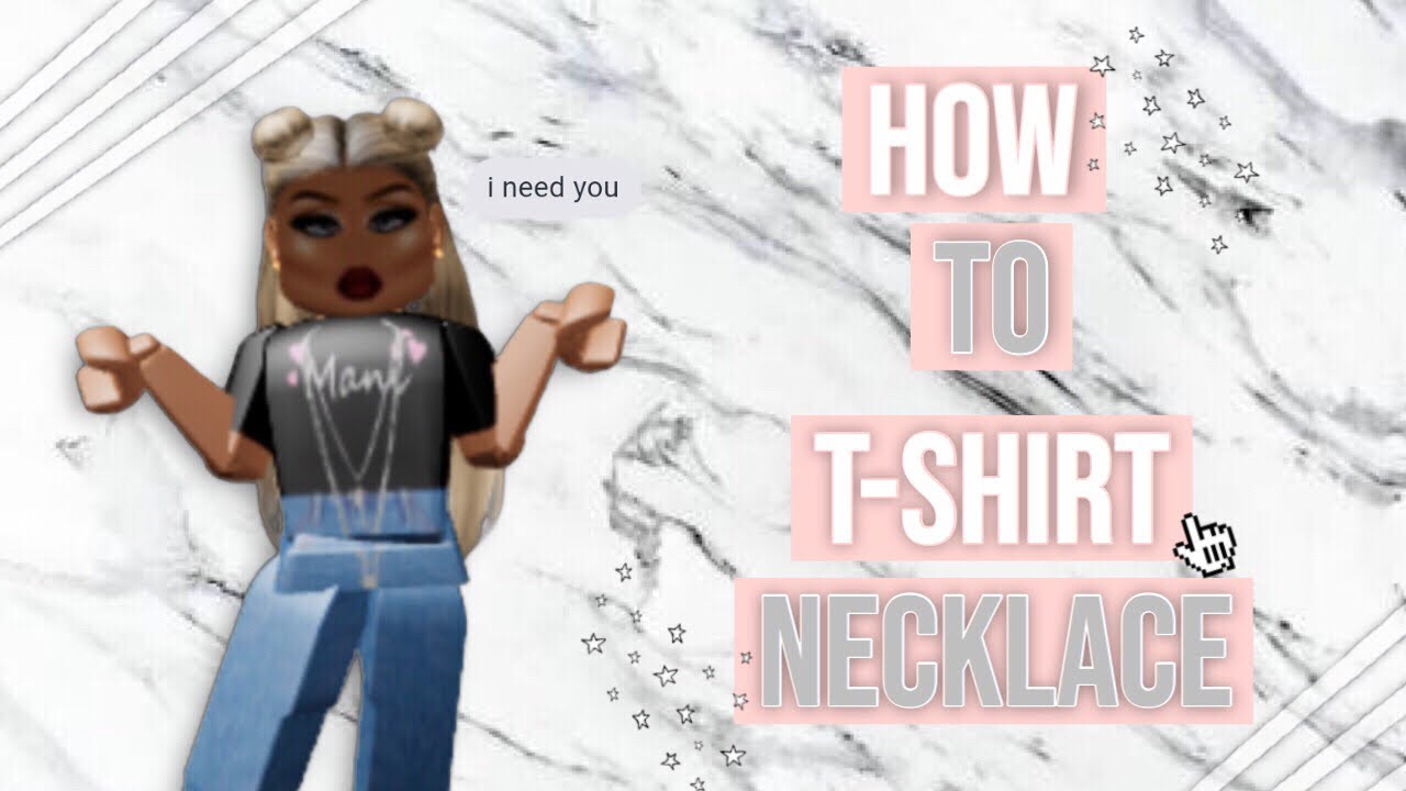 Easy How To T Shirt Necklace Roblox Angelbunnyi Youtube - roblox chains t shirt png