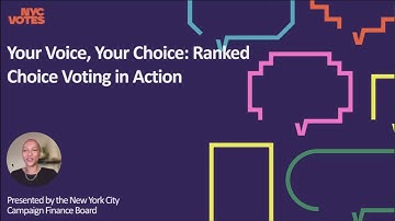 Your Vote, Your Voice: Ranked Choice Voting in Action Webinar