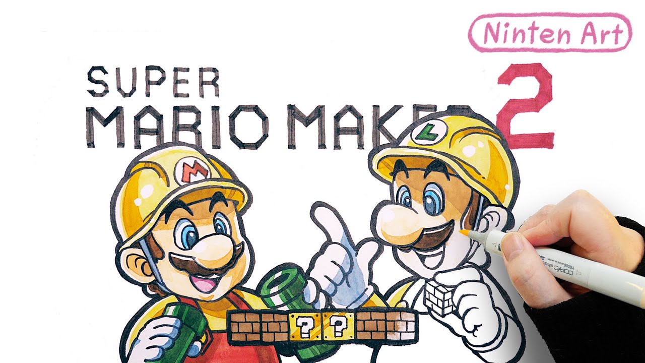 How to Draw Mario and Luigi| Super Mario Maker 2 | Coloring and Drawing