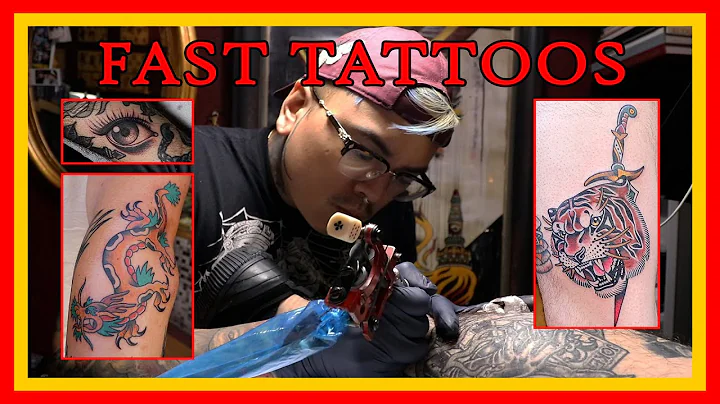 Fastest tattoo on YouTube | Navy golden dragon | P...