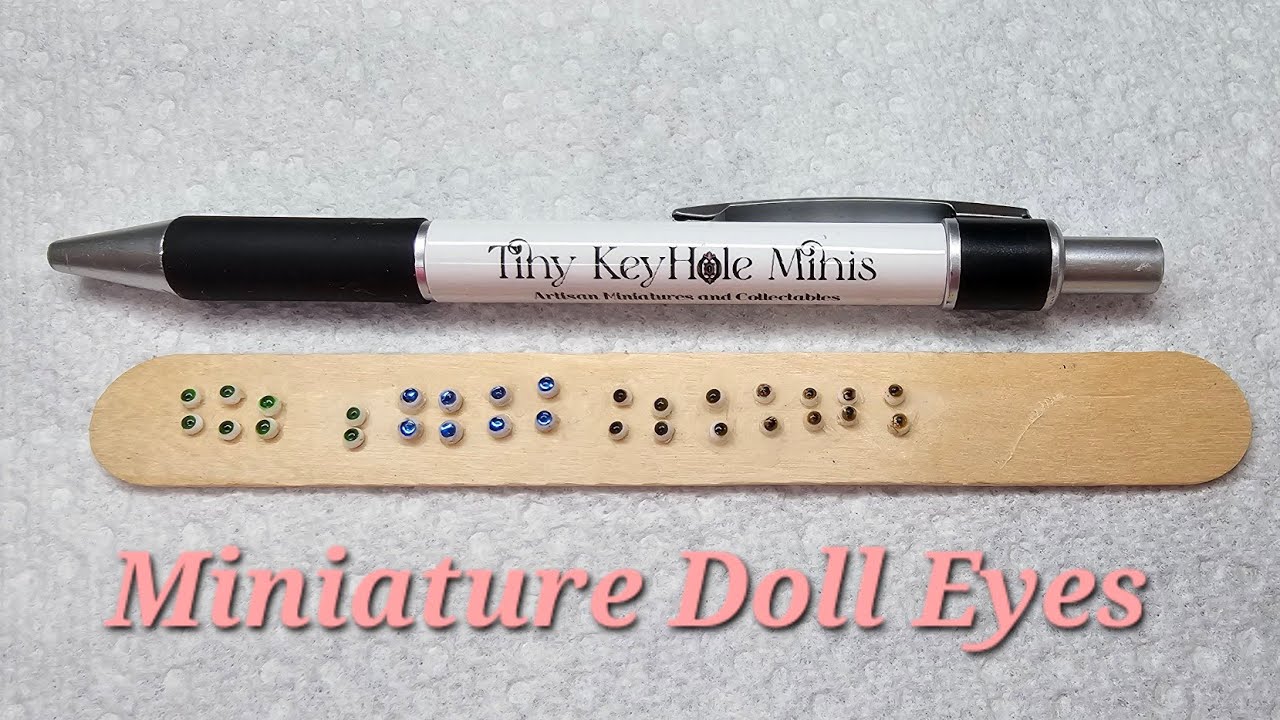 Polymer Clay Eyes For Miniature Dolls| Trying To Figure This Out