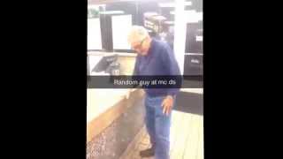 Dancing jokester at Ocala mcdonalds gives a show!