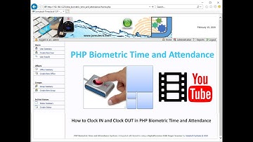 How to Clock IN and Clock OUT in a PHP Biometric Attendance System - This is NOT A TUTORIAL