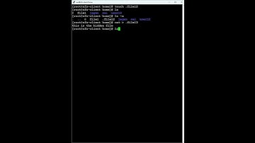 Red Hat Linux - How to create a hidden file in Linux - File Management in Red Hat Linux OS