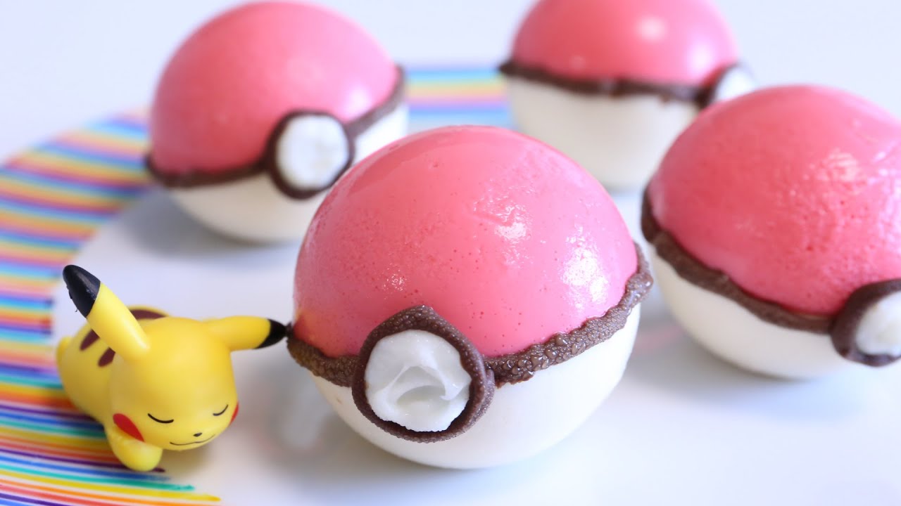 ⁣How to make Edible Poké Ball Pudding ~Pokémon GO