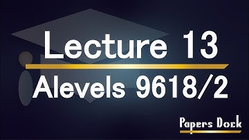 Alevel Computer Science 9618 Paper 2 (Flow Chart) LECTURE 13