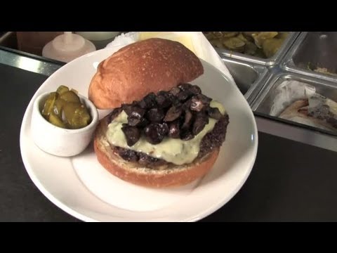 Recipe for Mushroom Swiss Cheese Burgers : Healthy & Savory Recipes