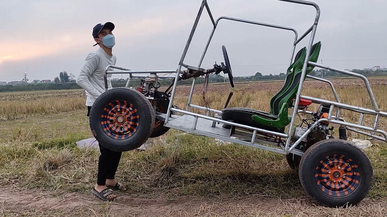 Полное видео Как сделать 125-кубовый картинг в домашних условиях | Автомобильная техника