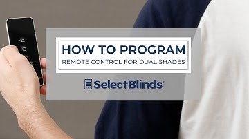 How to Program the Remote for Premier and Designer Dual Shades | SelectBlinds.com