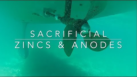 Diving under the boat to change the sacrificial zincs.