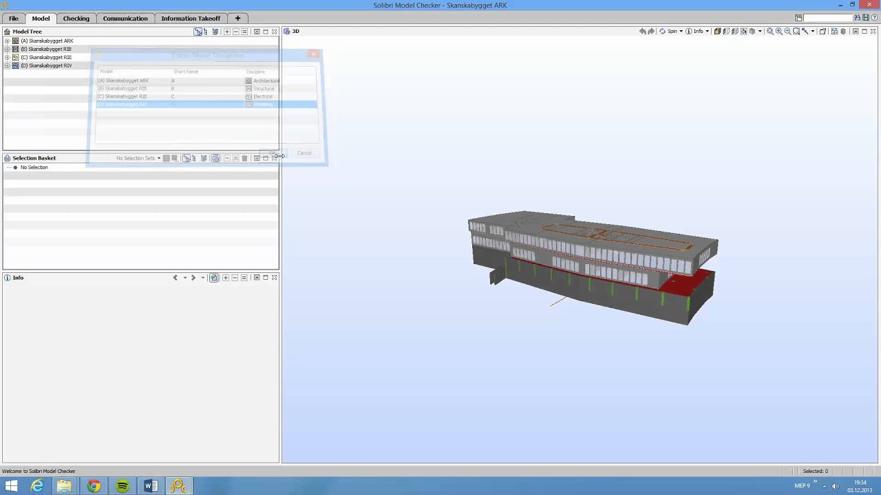 Solibri - ta ut mengder med ferdig lagde templates