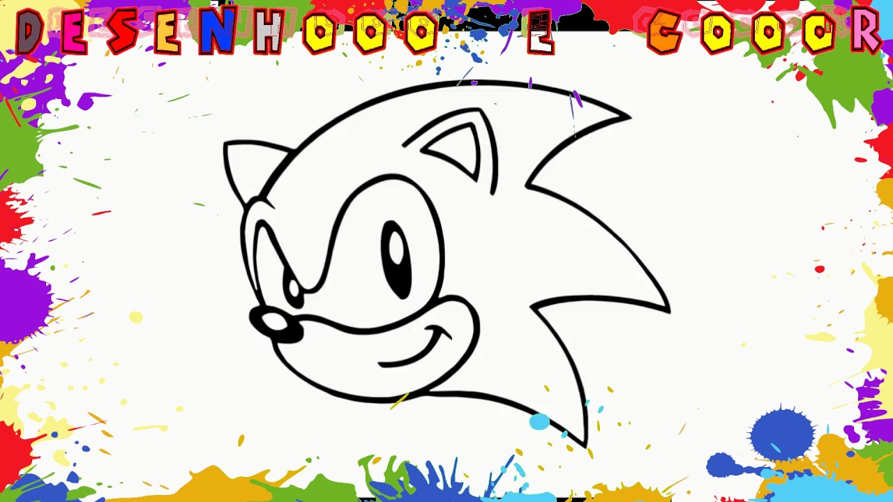 desenhos do sonic 135  Desenhos do sonic, Desenhos, Colorir