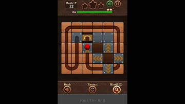 Roll The Ball Slide Puzzle 2 - Basic F Level 12 Walkthrough