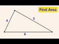 “No Angles Given… Find the Area the Easiest & Fastest Way!”