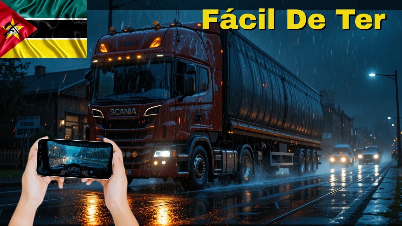 Viajei da Beira até Maputo com CHUVA PESADA no ETS2 (Moçambique)