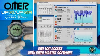 Access to Dive Log on OMER UP-X1/UP-X1R freedive watch with Diver Master software | Life Underwater screenshot 2