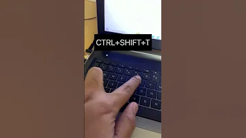 In Chrome You Can Restore The Closed Tab With Shortcut Computer Keyboard Chrome 