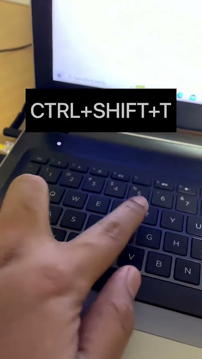 In Chrome You can restore the closed Tab with shortcut #computer #keyboard #chrome