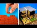 Miniature House And Furniture From Little Bricks And Cement by 5-Minute Decor!