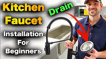 How To Install A Kitchen Faucet And Sink Drain - IN 11 MINUTES!