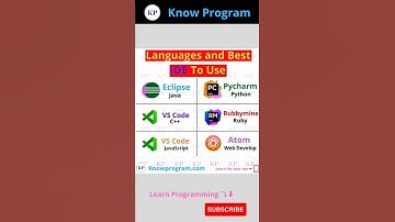 Languages & Best IDE to use 💯       | #shorts #programming #knowprogram