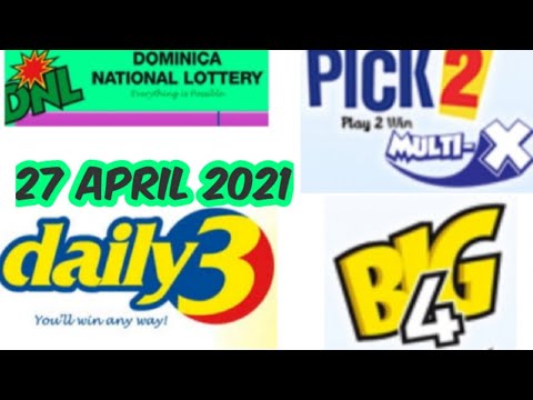 Dominica National Lottery Pick 2/Daily 3/Big 4 Best Number for ( 27 Apr. 2021 ) just try