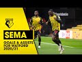 KEN SEMA | GOALS &amp; ASSISTS FOR WATFORD 2020/21