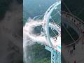 Glass Bridge COLLAPSES in Seconds... Tourists in Shock! #shorts #skywalker  #viral #trending #sky
