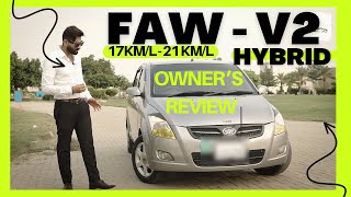 Best 1300cc Budget Car to Buy in Pakistan - Faw V2 Hybrid - Owner's Review 2023 @EcoFuelPK​