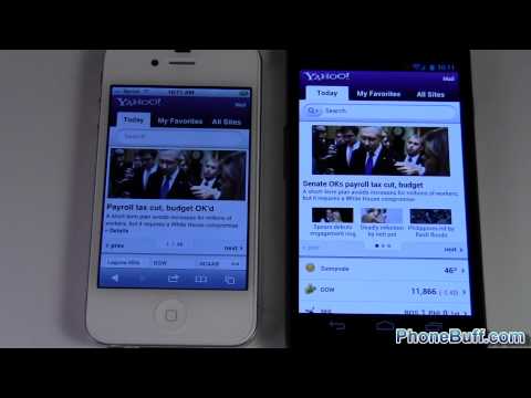 iPhone 4S vs Galaxy Nexus Browser Speed Test