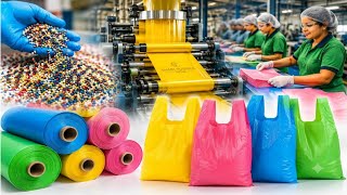 From Plastic Granules to Colourful Retail Bags | Satisfying Factory Production Process