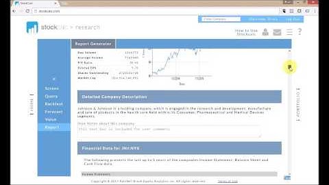Quickly Create a Comprehensive Stock Valuation Report in Stockcalc