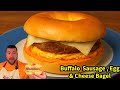 🥯 The ULTIMATE Buffalo Sausage &amp; Egg Bagel Creamy, Spicy, Perfect!