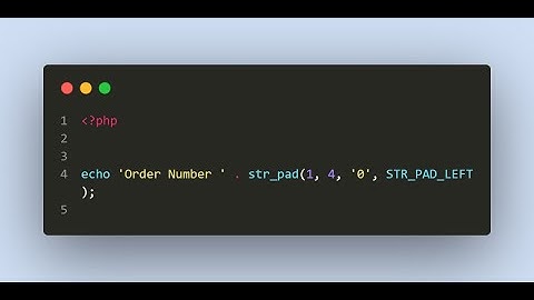 Nice format for order numbers in PHP | PHP TIP
