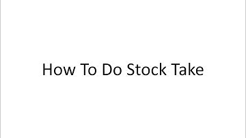 AutoCount V2: How To Do Stock Take