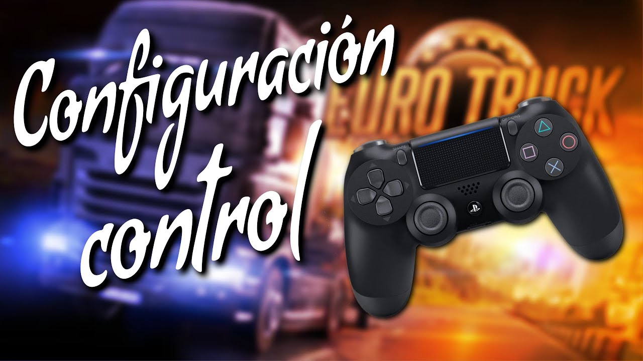 PS4 controller with Euro Truck Simulator configuration example 