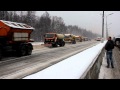 snow removal on the Ring Road in Moscow.(уборка снега на МКАД в Москве)