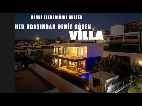 Kuşadası Karaova'da Kendi Elektriğini Üreten ve Her Odasından Deniz Gören Satılık Villa #233