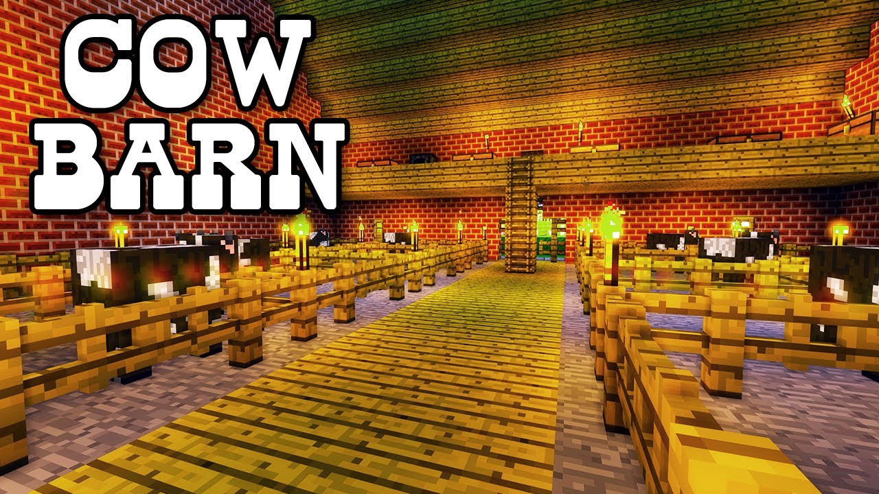 Minecraft Tutorials - Minecraft Tutorial 5 - How to Build a Cow Barn 