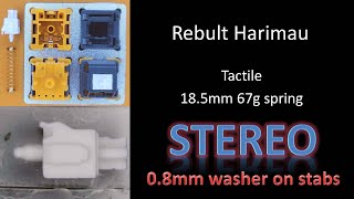 Rebult x JWK Harimau Switch Stereo Sound Test, Stock Lubed Filmed Tapping Typing screenshot 4