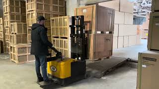 HILO Electric forklift moves 1000lb Kitchenall