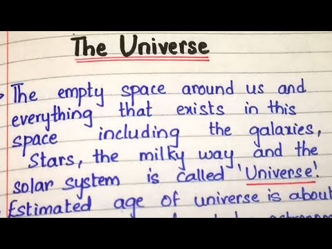 essay on universe for class 5