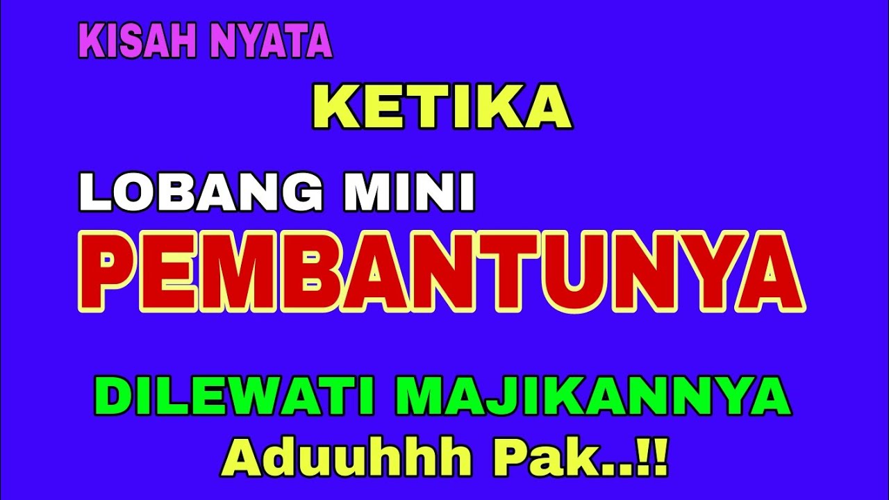 Kalau Nyonya Tau Saya Bisa Dipecat Pak..! || Kisah Nyata Tak Terduga