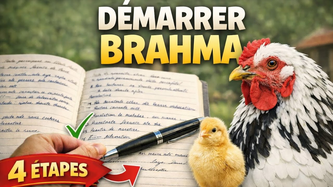 🐔 4 étapes pour commencer son élevage de poulet Brahma.