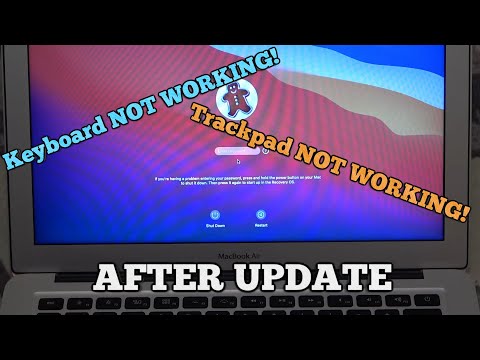 How to FIX Apple MacBook Air KEYBOARD & TRACKPAD Not Working After UPDATE !!!