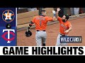 Astros advance to ALDS after 2-0 series win | Astros-Twins Wild Card round Game 2 Highlights