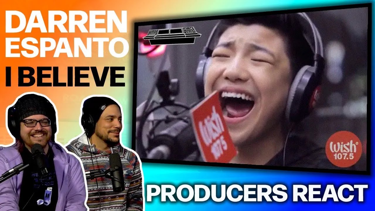 PRODUCERS REACT [ARCHIVE] - Darren Espanto I Believe Wish 107.5 Bus Reaction