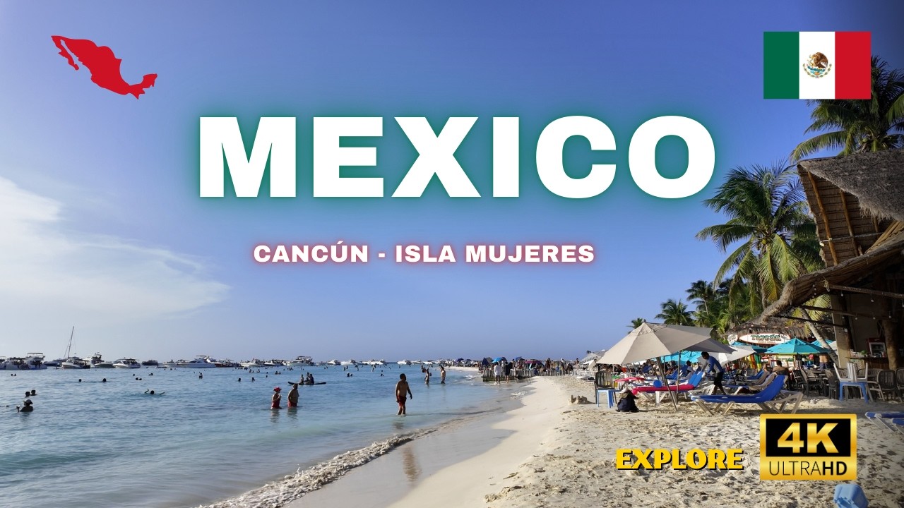 🌊 Isla Mujeres 4K Walking Tour | Cancun Island 🇲🇽