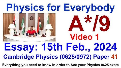 2023 IGCSE Physics 0625 Oct./Nov. Paper 4 Variant 1 0625/41/O/N/23