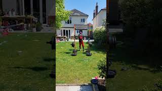 360kg yoke 10 metres #strongman #yoke #motivation #nevergiveup #power #homegym #motivational